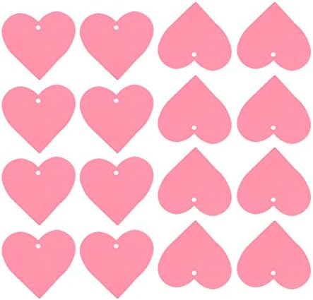 PretyZoom Heart Decor 500pcs Valentine Heart Gift Tags Tags Tags de artesanato Batetels Candy Box Markmark Apresentar embrulho para