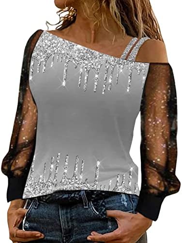 Tops de blusa de manga comprida Classic say tops v pesco