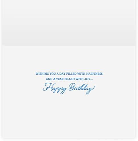 The Gallery Collection - Happy Hues Birthday Card com envelope revestido de papel alumínio