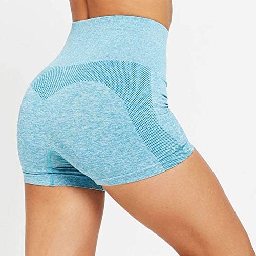 Shorts de ioga apertada calça sem costura shorts shorts leggings atléticos feminino feminino de fitness Hip-cintura alta calças de