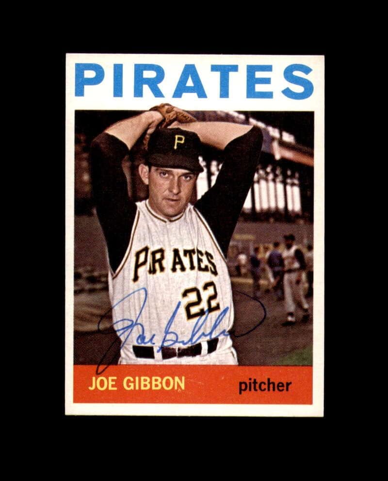 Joe Gibbon assinou 1964 Topps Pittsburgh Pirates Autograph