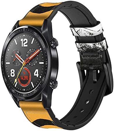 CA0269 Macaco engraçado com fone de fone de fone de fone de fone de ouvido Couro e Silicone Smart Watch Band Strap for Wristwatch Smartwatch