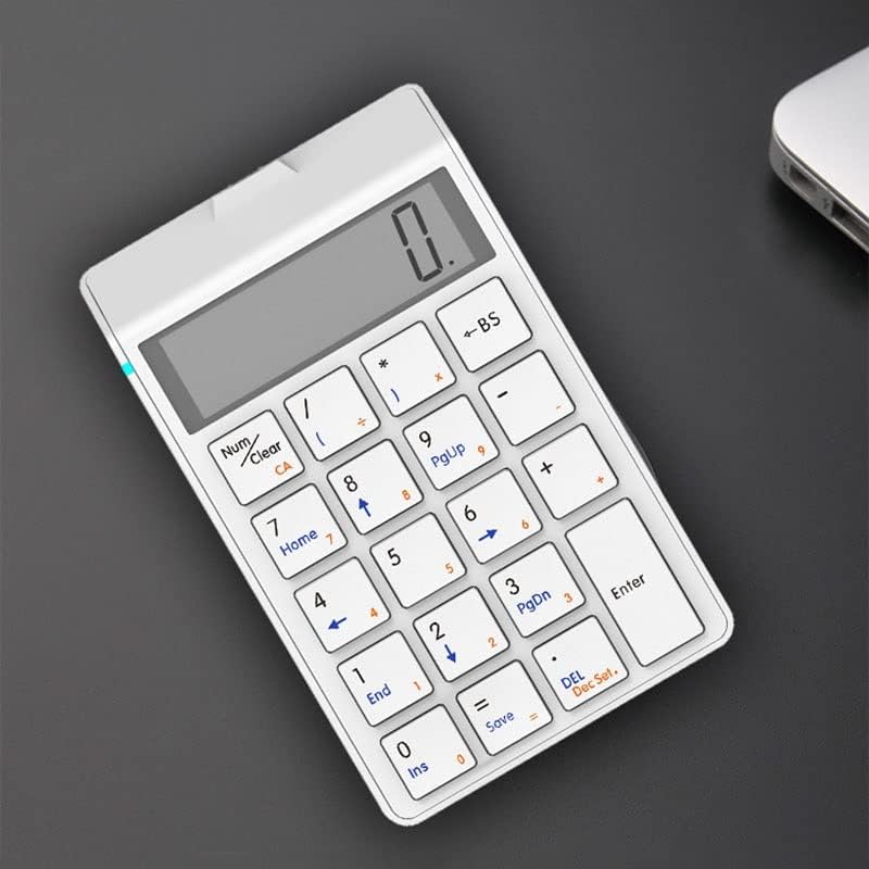 LDCHNH Calculator Keypad Charging USB Contabilidade Financeira Teclado de 12 dígitos Calculadora de teclado DUAL (cor: OneColor, tamanho