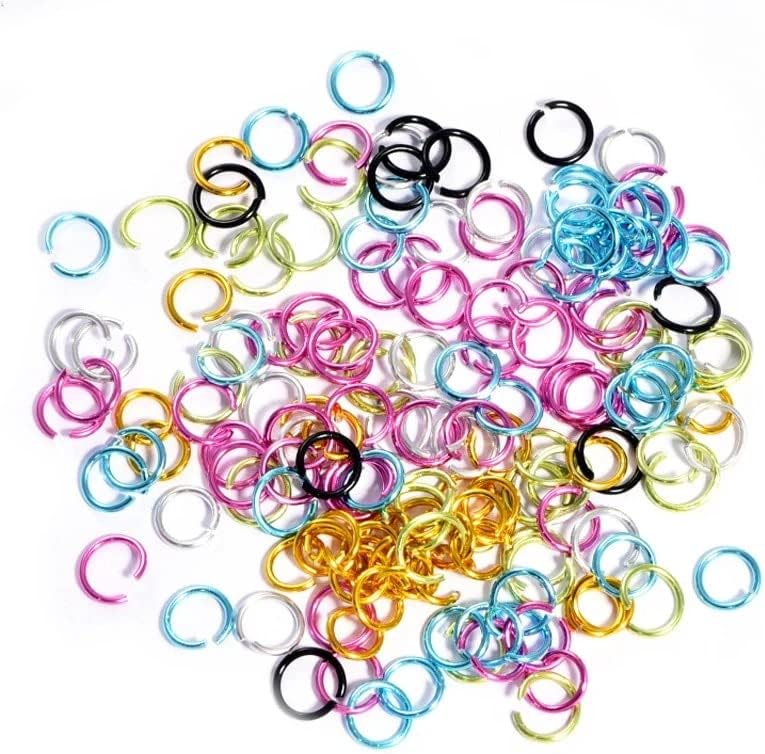 6 COLORES/RODA 3D Pierced Unh Nail Art Farms Dangle Ring Ring Alloy Aluminium Piercing Jóias de 5-6mm Misture ferramentas de