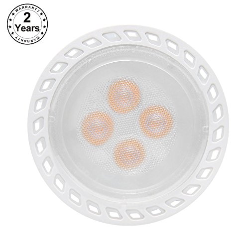 Torchstar MR16 GU10 Lâmpada LED, 5W, 5000k Daylight, ângulo de feixe de 36 °, iluminação de pista, listada por UL, luz embutida,