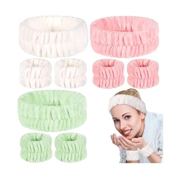 Aimhariacc Facial Bow Head Band for Girls Washing Spa Face Face Skincare Skintar