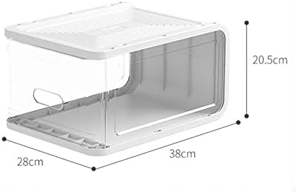 VUA 4pcs plástico caixa de sapatos de gaveta transparente Caixa de armazenamento Salvar sapatos de sapato de espaço