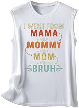 Mulher Mama Letter Print camisa Eu fui de mama para mamã