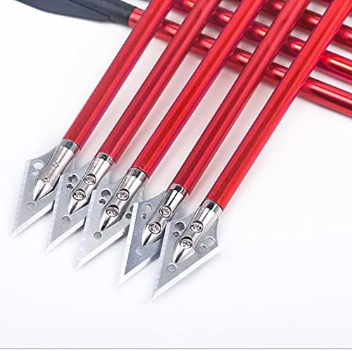 Parafusos de besta de arco e flecha de Elkrich, parafusos de alumínio de alumínio de 6,25 polegadas com ponta de seta afiada Mini arco
