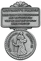 Clipes de viseira de viseira de pingente de medalha St Christopher
