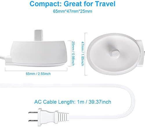 Para o carregador de substituição da escova de dentes elétrica B oral, mais compatível com segurança com a maioria do carregador