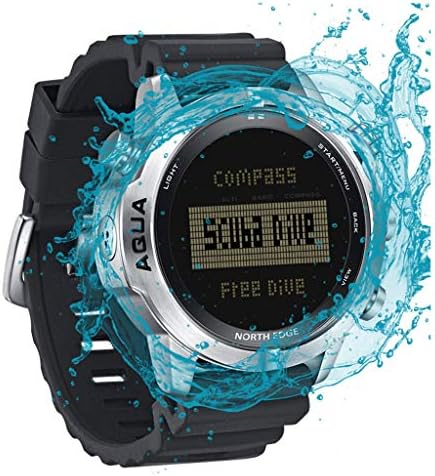 Sports Smart Watch, Men's Diving Computer Fitness Trather Equipment Compass Altímetro à prova d'água de altura do relógio, bússola,