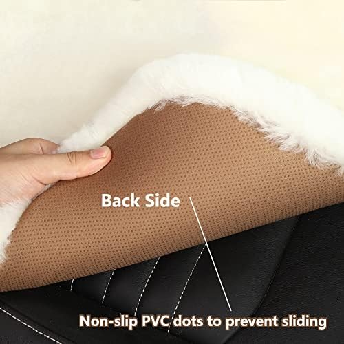 LLB Genuine Sheepskin Car Seat Cushion Seat Covers para carros Caminhão SUV SUV Seat Protector Pad para acessórios para motorista