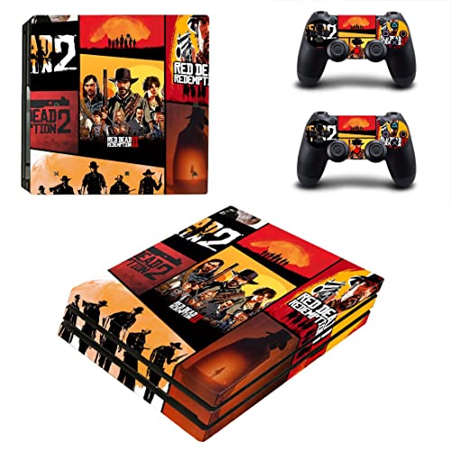 Game Gred Deadf e Redemption PS4 ou PS5 Skin Skinper para PlayStation 4 ou 5 Console e 2 Controllers Decal Vinyl V8911