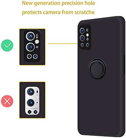 Coqibel para o OnePlus 9 Pro 5g Case [silicone líquido com 360 ° de kickstand e função de montagem do carro], tampa de 6,7