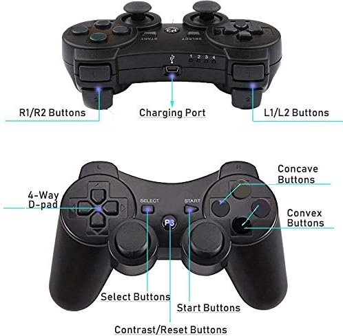 PS3 Controller Wireless para PlayStation 3 Dual Choque