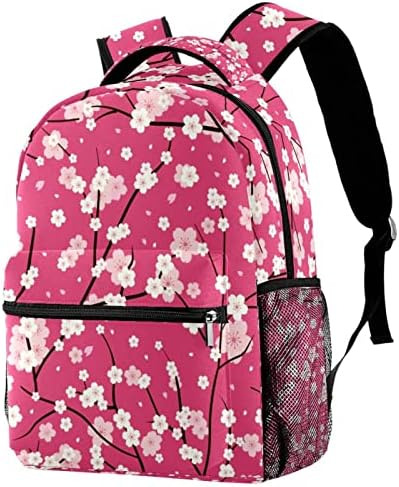 Plum Blossom Backpacks Boys Girls School Book Bag Travel Caminhando Camping Daypack Rucksack