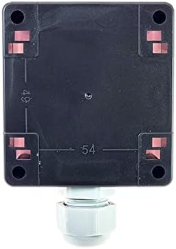 Chave de botão de parada de emergência do PCGV com caixa 22mm 1 não 1 nc 10a 660V Caixa à prova d'água Botão manual Anti-corrosi à
