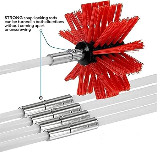 Escova de chaminé mxdj com flexibilidade de ferramenta de limpeza de tanque de bastão de nylon