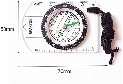 WPYYI Transparente Plástico Pegada Proporcional Pegada Viagem ao ar livre Ferramentas de bússola de caminhada