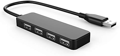 USB Hub, 4 Port USB 2.0 Adaptador USB Splitter, Expander de porta USB multi -USB para iMac Pro, MacBook Air, Mac mini/Pro, Surface