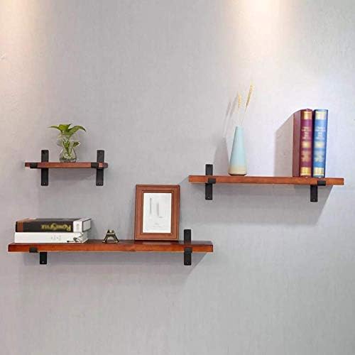 Prateleiras de parede de prateleira de simplicidade elegante PIBM Prateleiras flutuantes prateleiras de rack de madeira de madeira