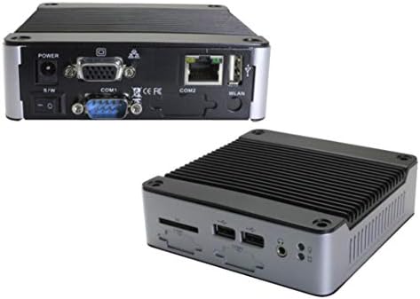 Mini Box PC EB-3360-851C1 apresenta uma única porta RS-485, uma única porta RS-232 e energia automática na função