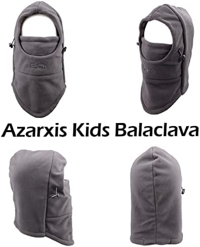 Azarxis Kids Kids's Balaclava Hat Hat Fleece Ski Face Mask de inverno Capinho de inverno Double Neck Warker