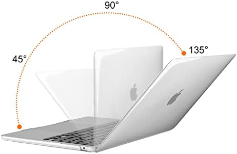 Mosis compatível com MacBook Air 13,6 polegadas Caso 2022 2023 A2681 m2, capa de casca dura de plástico e saco de manga vertical