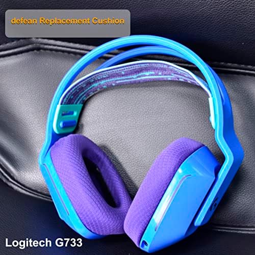 G733 EARPADS - Tampa de almofada de reposição de defã compatível com Logitech G733 G 733 fone de ouvido sem fio da