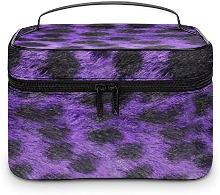 Bolsa de maquiagem de leopardo boogobing, bolsa de higiene pessoal para viajar bolsas de couro PU PU PU Cosmético, MBW41