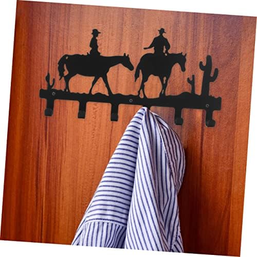 Zerodeko 3 PCs PCS Rack Rack Metal Casal Decor Cowboy Ganchos Montados