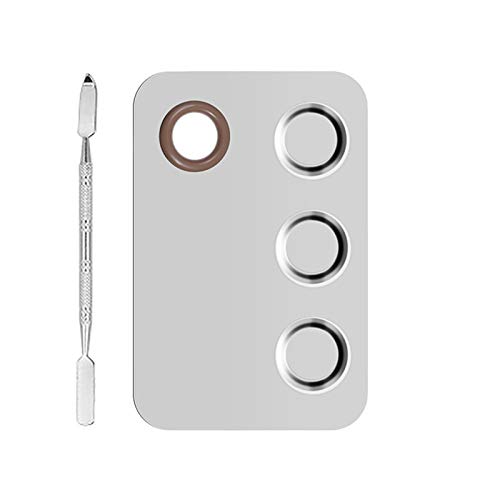 Maquiagem de aço inoxidável spatula placa de cosmética Pro Mistura Face Cosmetics Tool Ferramentas de beleza Kit de removedor de lasca