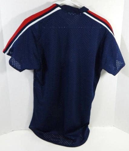 1983-90 California Angels Game Blank emitiu Blue Jersey Batting Practice M 896 - Jogo usou camisas MLB