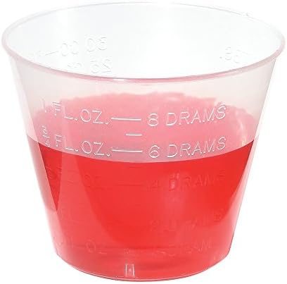 Paise Ezy Kids Medicine Cups para dispensador líquido, graduado para bebê e criança, reutilizável, capacidade de 1