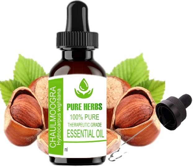 Ervas puras Chaulmoogra puro e natural terapêutico Óleo essencial de grau 30ml