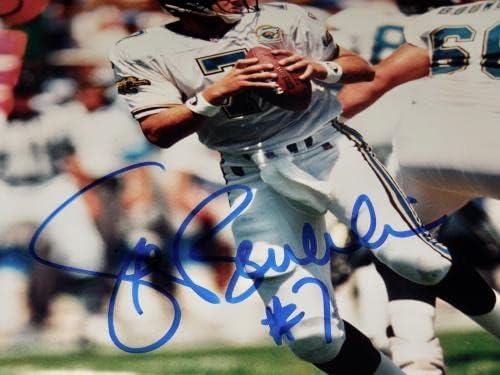 Steve Beuerlein autografou 8x10 Foto colorida - Jaguars! - Fotos autografadas da NFL