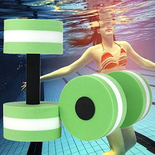 Qiopertar 1 par a aqua fitness haltebells halteres de mão de barras de mão Exercício de resistência à piscina