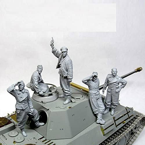 Goodmoel 1/35 Soldado de tanque alemão da Segunda Guerra Mundial Figura / Soldado Desmonte e Soldado Miniatura Kit / HC-523