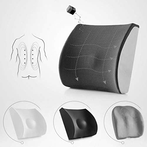 Czdyuf lombar travesseiro lombar suporta almofada de assento para espuma de memória de carro ou cadeira de escritório,
