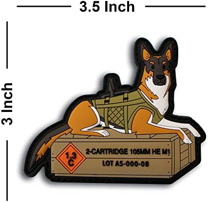 Stefan - The TaticShepard Tactical Dog PVC Moral Patch - Moral engraçado, manchas militares - manchas de velcro, manchas militares -