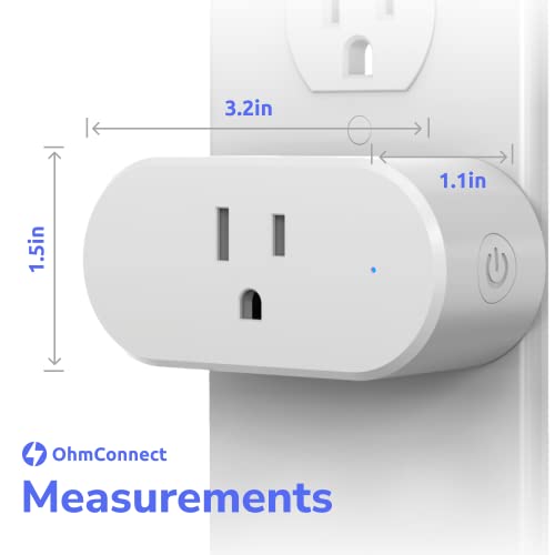 Ohmplug Smart Plug WiFi Outlet - Compatível com Alexa, Google Home e Echo - Controle sua casa com recursos habilitados para Bluetooth