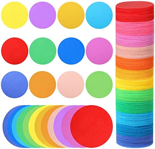 Taobary 240 PCs Marcadores de carpete Marcadores de piso Pontos de piso, pontos de tapete multicolor