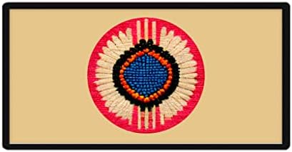Patches de estilo nativo americano - apliques nativos americanos de contas de contas para roupas - patches impressos