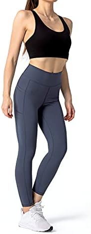 Calça de ioga de cintura alta feminina de moikj com bolsos leggings Women's Women's Workout Yoga Pants