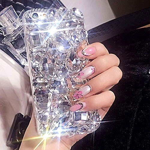 Caso para LG Stylo 4, luxo 3D Sparkle Stones Stones Stones Cristal Strass Bling Diamond Gemstone Glitter Case para LG Stylo