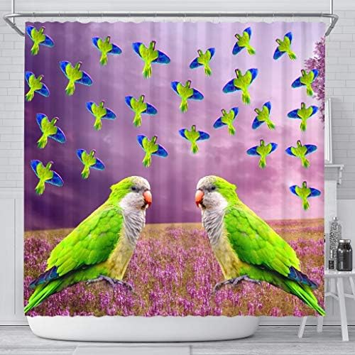 Cortinas de chuveiro de papagaio de papagaio de manto -maçoet