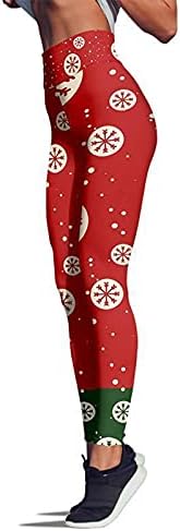 Treino leggings para mulheres festas personalizadas correndo pilates natal natal skinny santa boneco de neve legging capri apertado