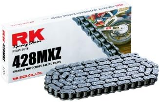 RK Chain Racing GB428MXZ-118 GOLD 118 LINK DIREITO PESADO MX/SX RAÇA NÃO-RING CHAIN ​​com Link de conexão