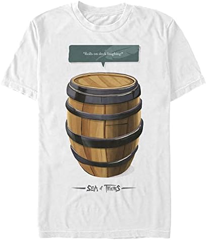 Quinto Sol Big & Alto Mar de ladrões Barril de risadas Tops masculinos Camiseta de manga curta